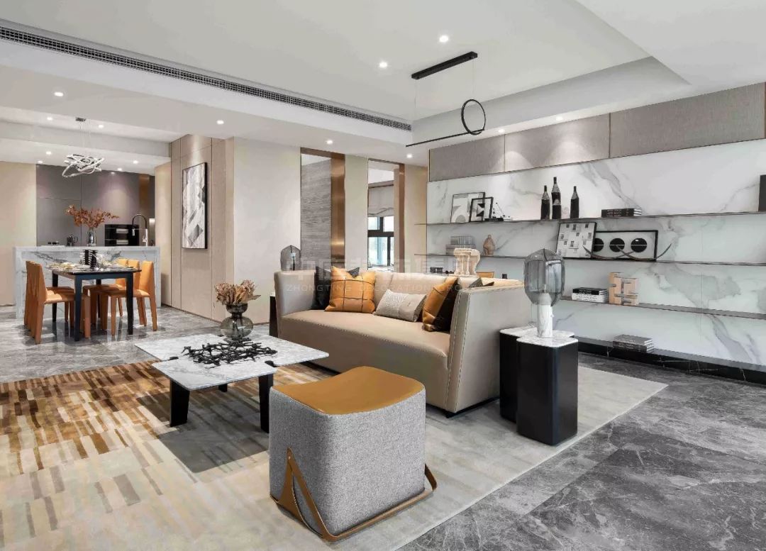 傳媒星城125㎡現(xiàn)代風格案例